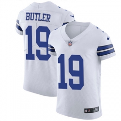 Nike Cowboys #19 Brice Butler White Mens Stitched NFL Vapor Untouchable Elite Jersey