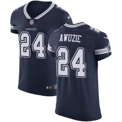 Nike Cowboys #24 Chidobe Awuzie Navy Blue Team Color Mens Stitched NFL Vapor Untouchable Elite Jersey