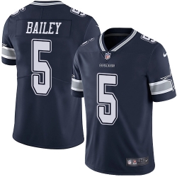 Nike Cowboys #5 Dan Bailey Navy Blue Team Color Mens Stitched NFL Vapor Untouchable Limited Jersey