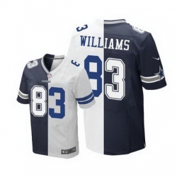 Nike Cowboys #83 Terrance Williams Navy Blue White Mens Stitched NFL Elite Split Jersey