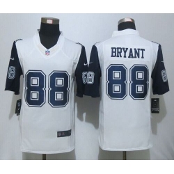 Nike Cowboys #88 Dez Bryant White Mens Stitched NFL Limited Rush Jersey