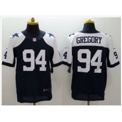 Nike Dallas Cowboys #94 Randy Gregory Navy Blue Thanksgiving Throwback Men 27s Stitched NFL Elite Jersey