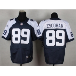 Nike Dallas cowboys 89 Gavin Escobar blue Elite thankgivings NFL Jersey