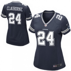 Dallas Cowboys Nike #24  Girls Claiborne Women Game Jersey  Navy Blue