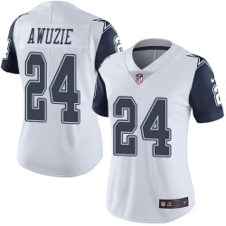 Nike Cowboys #24 Chidobe Awuzie White Womens Stitched NFL Limited Rush Jersey