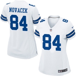 Nike Cowboys #84 Jay Novacek White Womens NFL Game Jersey