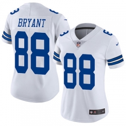 Nike Cowboys #88 Dez Bryant White Womens Stitched NFL Vapor Untouchable Limited Jersey