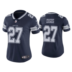 Women Dallas Cowboys 27 Trevon Diggs Navy Jersey