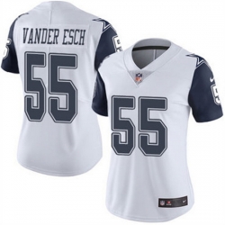 Women Dallas Cowboys 55 Leighton Vander Esch Navy White Vapor Untouchable Limited Stitched Jersey 28Run Small uFF09