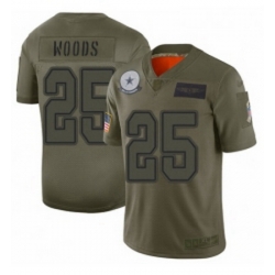 Womens Dallas Cowboys 25 Xavier Woods Limited Camo 2019 Salute to Service Football Jersey