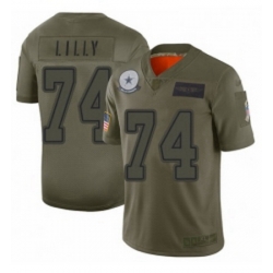 Womens Dallas Cowboys 74 Bob Lilly Limited Camo 2019 Salute to Service Football Jersey