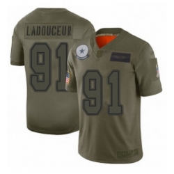 Womens Dallas Cowboys 91 L P Ladouceur Limited Camo 2019 Salute to Service Football Jersey