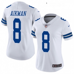 Womens Nike Dallas Cowboys 8 Troy Aikman Elite White NFL Jersey