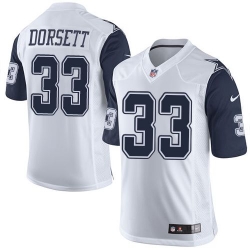 Nike Cowboys #33 Tony Dorsett White Youth Stitched NFL Elite Rush Jersey