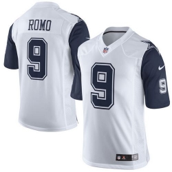 Nike Cowboys #9 Tony Romo White Youth Stitched NFL Elite Rush Jersey