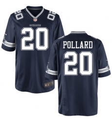 Youth Nike Cowboys #20 Tony Pollard Navy Blue Game Stitched NFL Jersey