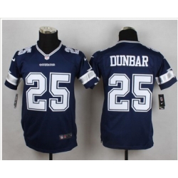 Youth Nike Cowboys #25 Lance Dunbar Navy Blue Team Color NFL Elite Jersey