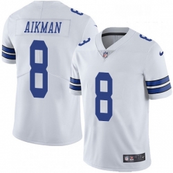 Youth Nike Dallas Cowboys 8 Troy Aikman White Vapor Untouchable Limited Player NFL Jersey