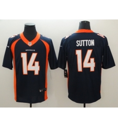 Nike Broncos 14 Courtland Sutton Navy Alternate Vapor Untouchable Limited Jersey