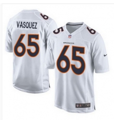 Nike Broncos #65 Louis Vasquez White Mens Stitched NFL Game Event Jersey