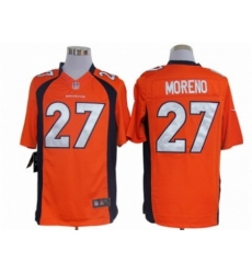 Nike Denver Broncos 27 Knowshon Moreno orange Limited NFL Jersey