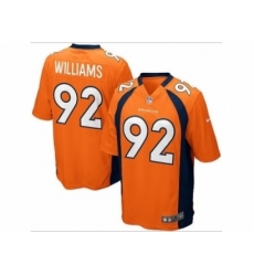 Nike Denver Broncos 92 Sylvester Williams orange game NFL Jersey