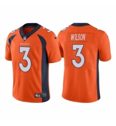 Youth Denver Broncos 3 Russell Wilson Orange Vapor Untouchable Limited Stitched Jersey