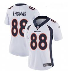 Womens Nike Denver Broncos 88 Demaryius Thomas White Vapor Untouchable Limited Player NFL Jersey