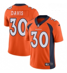 Youth Nike Denver Broncos 30 Terrell Davis Orange Team Color Vapor Untouchable Limited Player NFL Jersey