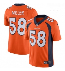 Youth Nike Denver Broncos 58 Von Miller Orange Team Color Vapor Untouchable Limited Player NFL Jersey