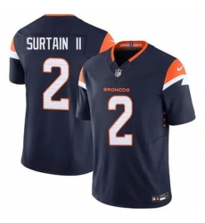 Youth Nike Denver Broncos Patrick Surtain II Stitched Blue Limited Jersey