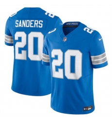 Men Detroit Lions 20 Barry Sanders Blue 2024 F U S E  Vapor Limited Stitched Jersey