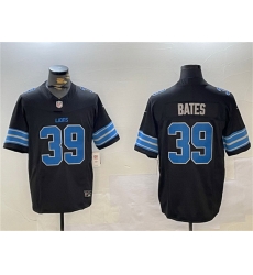 Men Detroit Lions 39 Jake Bates Black 2024 F U S E  2nd Alternate Vapor Limited Stitched Jersey