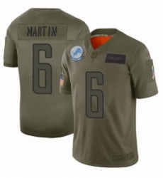 Men Detroit Lions 6 Sam Martin Limited Camo 2019 Salute to Service Football Jersey