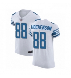 Men Detroit Lions 88 TJ Hockenson White Vapor Untouchable Elite Player Football Jersey