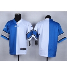 Nike Detroit Lions Blank blue-white Elite Split NFL Jersey