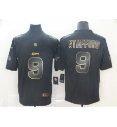 Nike Lions 9 Matthew Stafford Black Gold Vapor Untouchable Limited Jersey