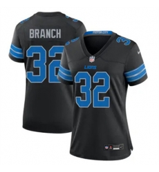 Women Detroit Lions 32 Brian Branch Black 2023 F U S E Vapor Untouchable Limited Stitched Jersey