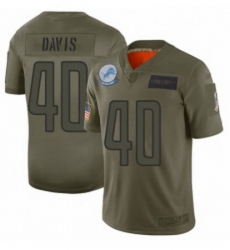 Youth Detroit Lions 40 Jarrad Davis Limited Camo 2019 Salute to Service Football Jersey