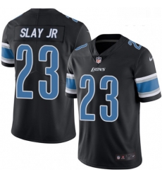 Youth Nike Detroit Lions 23 Darius Slay Jr Limited Black Rush Vapor Untouchable NFL Jersey