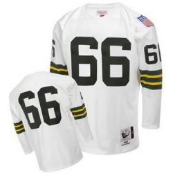 Green Bay Packers 66 Ray Nitschke White Jerseys Throwback