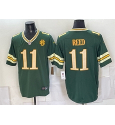 Men Green Bay Packers  11 Jayden Reed Dark Green 2026 Rivalries Collection Limited Stitched Game Jersey