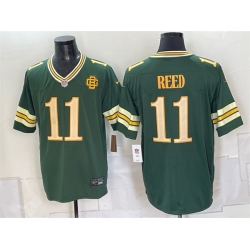 Men Green Bay Packers  11 Jayden Reed Dark Green 2026 Rivalries Collection Limited Stitched Game Jersey