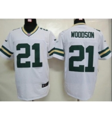 Nike Green Bay Packers 21 Charles Woodson white Elite NFL Jersey