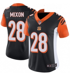 Womens Nike Cincinnati Bengals 28 Joe Mixon Vapor Untouchable Limited Black Team Color NFL Jersey