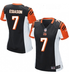 Womens Nike Cincinnati Bengals 7 Boomer Esiason Game Black Team Color NFL Jersey