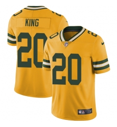 Nike Packers #20 Kevin King Yellow Youth Stitched NFL Limited Rush Jersey