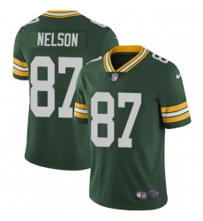 Youth Nike Green Bay Packers 87 Jordy Nelson Green Team Color Vapor Untouchable Limited Player NFL Jersey