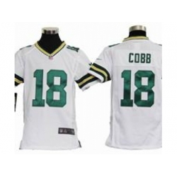 Youth Nike Youth Green Bay Packers #18 Randall Cobb White jerseys