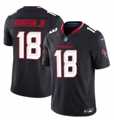 Men Houston Texans  18 Marvin Harrison Jr  Navy 2nd Alternate 2026 F U S E  Vapor Limited Stitched Football Jersey